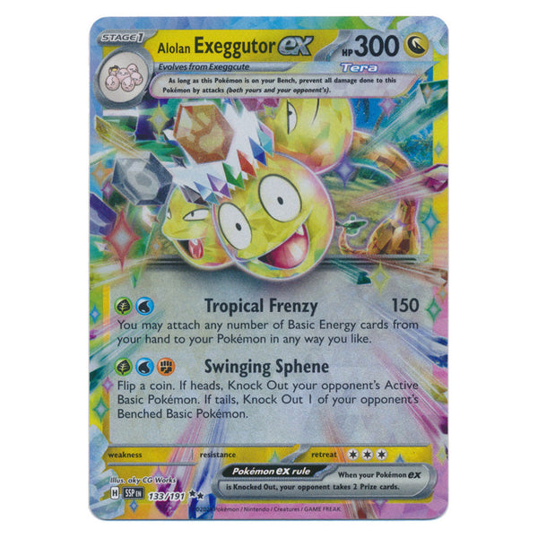 Alolan Exeggutor ex : SURGING SPARKS - 133/191