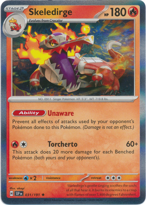 Skeledirge : SURGING SPARKS (Holo) - 031/191