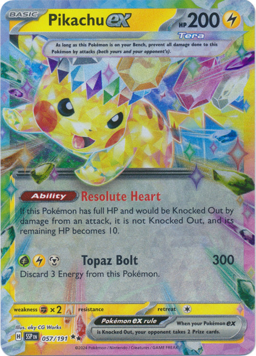 Pikachu ex : SURGING SPARKS - 057/191 - Lockett Labs UK