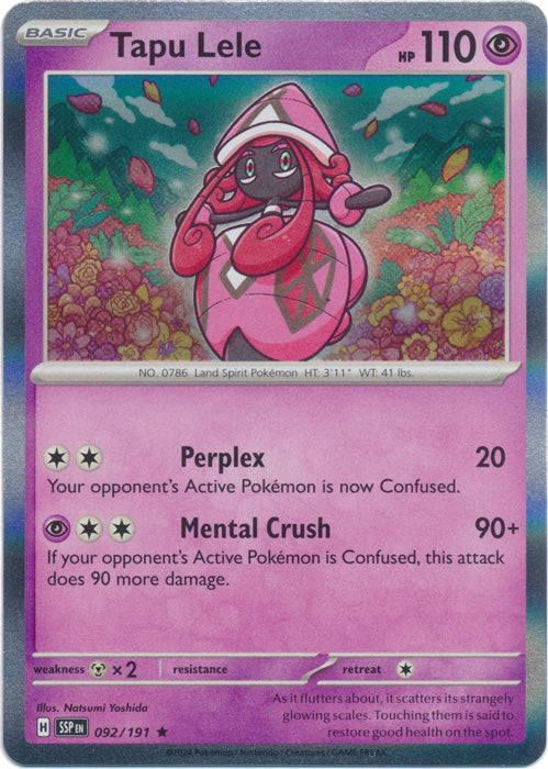 Tapu Lele : SURGING SPARKS (Holo) - 092/191 - Lockett Labs UK