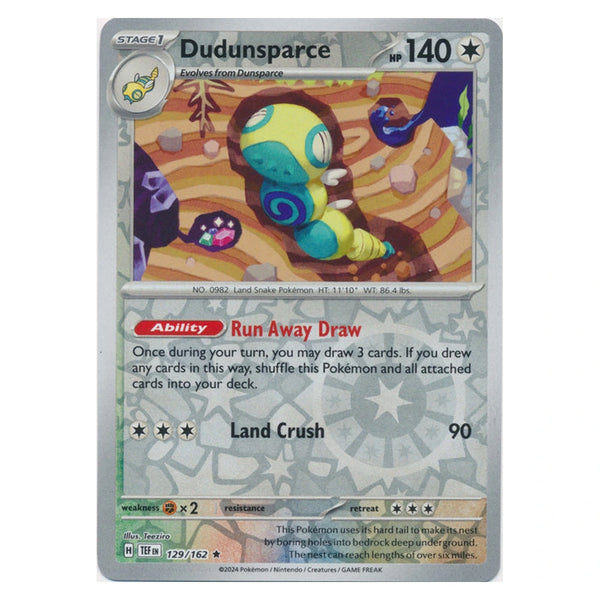 Dudunsparce : TEMPORAL FORCES (Reverse holo) - 129/162
