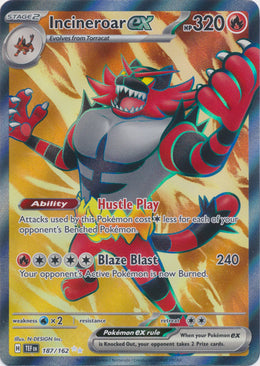 Incineroar ex : TEMPORAL FORCES - 187/162