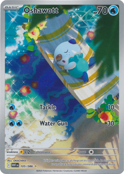 Oshawott : WHITE FLARE - 105/086 - Lockett Labs UK