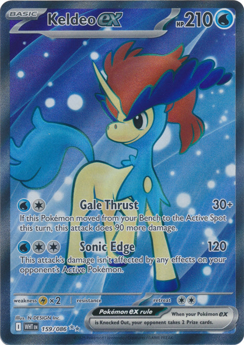 Keldeo ex : WHITE FLARE - 159/086 - Lockett Labs UK