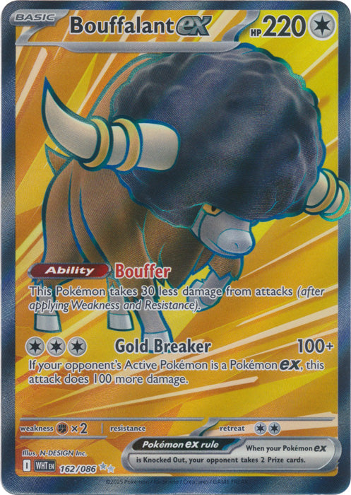 Bouffalant ex : WHITE FLARE - 162/086