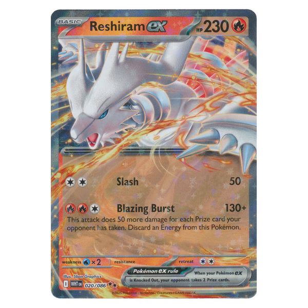 Reshiram ex : WHITE FLARE - 020/086