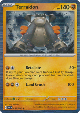 Terrakion : WHITE FLARE (Holo) - 054/086