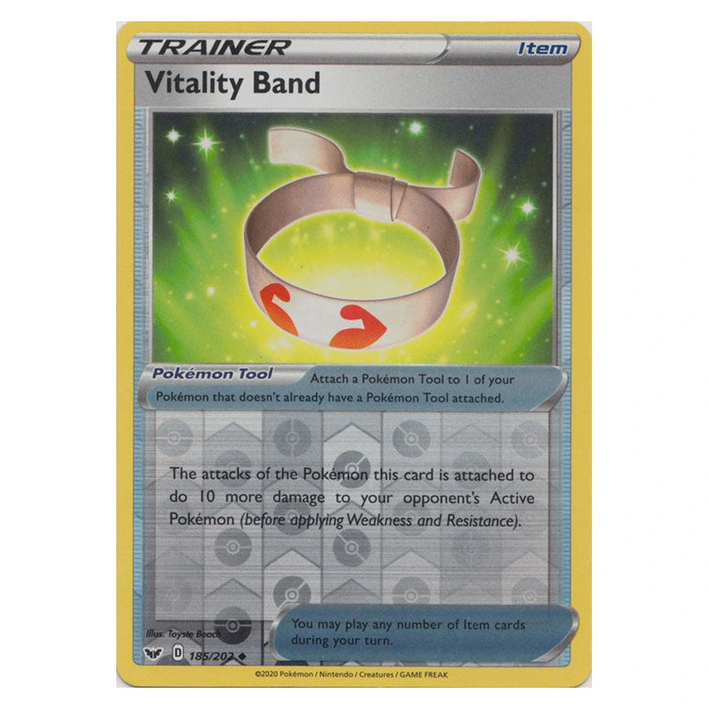 Vitality Band : SWORD & SHIELD BASE (Reverse holo) - 185/202