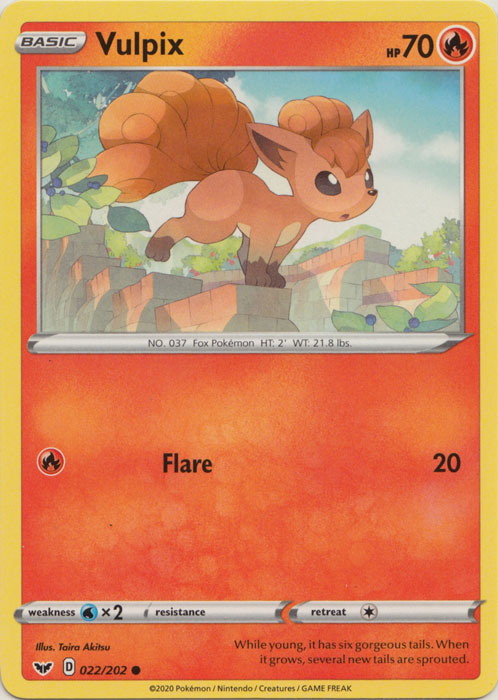 Vulpix : SWORD & SHIELD BASE - 022/202