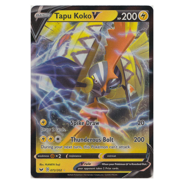 Tapu Koko V : SWORD & SHIELD BASE - 072/202