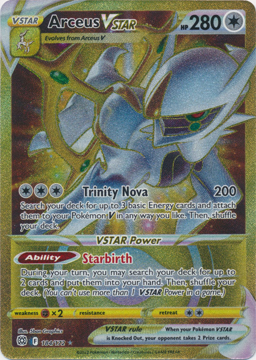 Arceus VSTAR : BRILLIANT STARS - 184/172