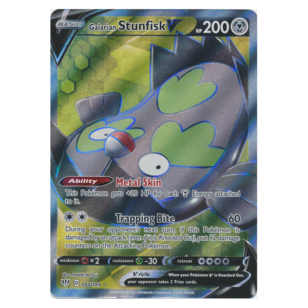 Galarian Stunfisk V : DARKNESS ABLAZE - 184/189