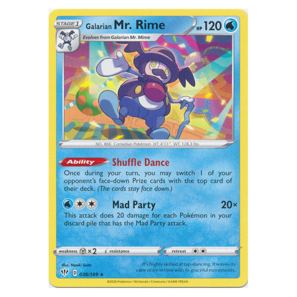 Galarian Mr. Rime : DARKNESS ABLAZE - 036/189