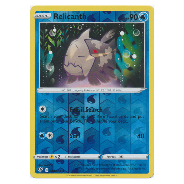 Relicanth : DARKNESS ABLAZE (Reverse holo) - 040/189