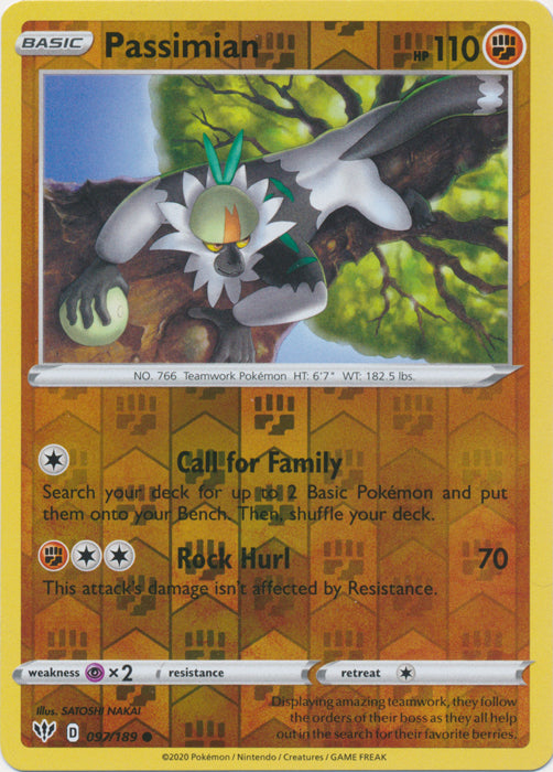 Passimian : DARKNESS ABLAZE (Reverse holo) - 097/189