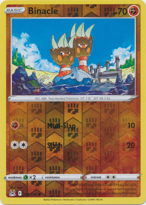 Binacle : LOST ORIGIN (Reverse holo) - 106/196