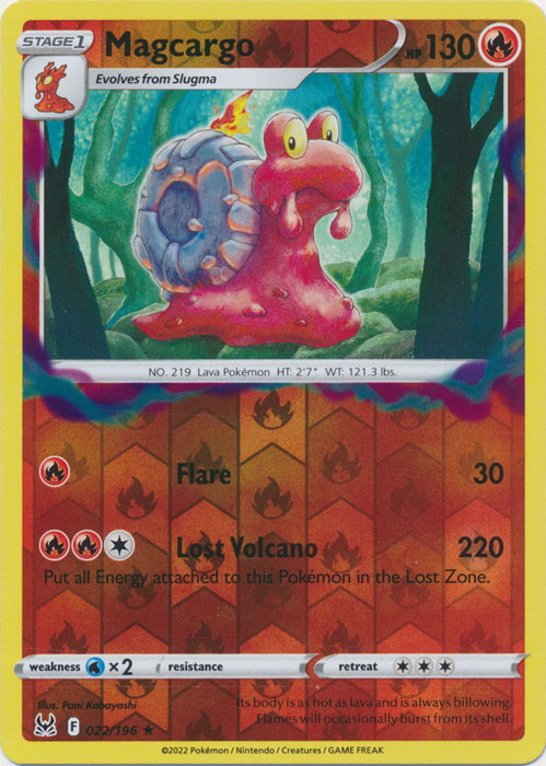 Magcargo : LOST ORIGIN (Reverse holo) - 022/196