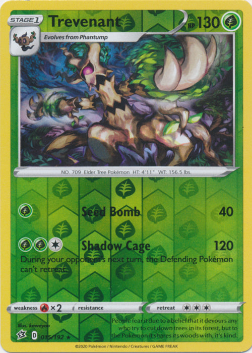 Trevenant : REBEL CLASH (Reverse holo) - 015/192
