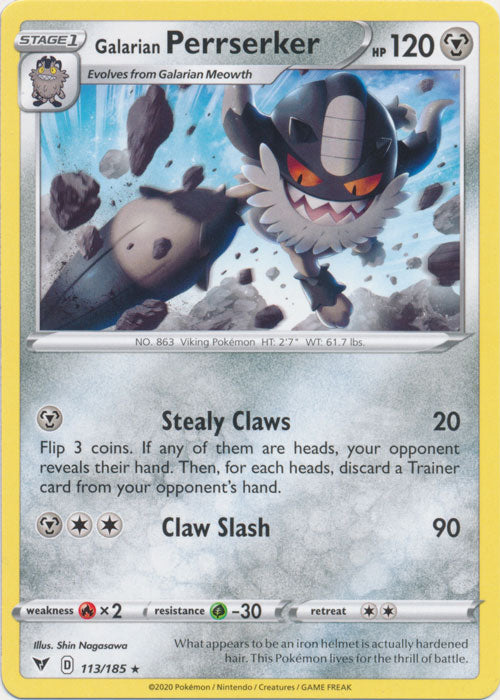 Galarian Perrserker : VIVID VOLTAGE - 113/185