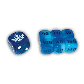 Chilling Reign Dice Set of 6 Plus Bonus Die - Blue