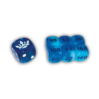 Chilling Reign Dice Set of 6 Plus Bonus Die - Blue