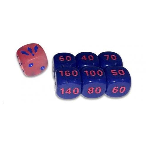 Darkness Ablaze Dice set of 6 Plus Bonus Die - Lockett Labs UK
