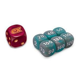 Obsidian Flames Dice set of 6 Plus Bonus Die - Lockett Labs UK