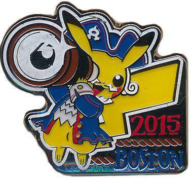 Pikachu 2015 Boston World Championships Pin Badge