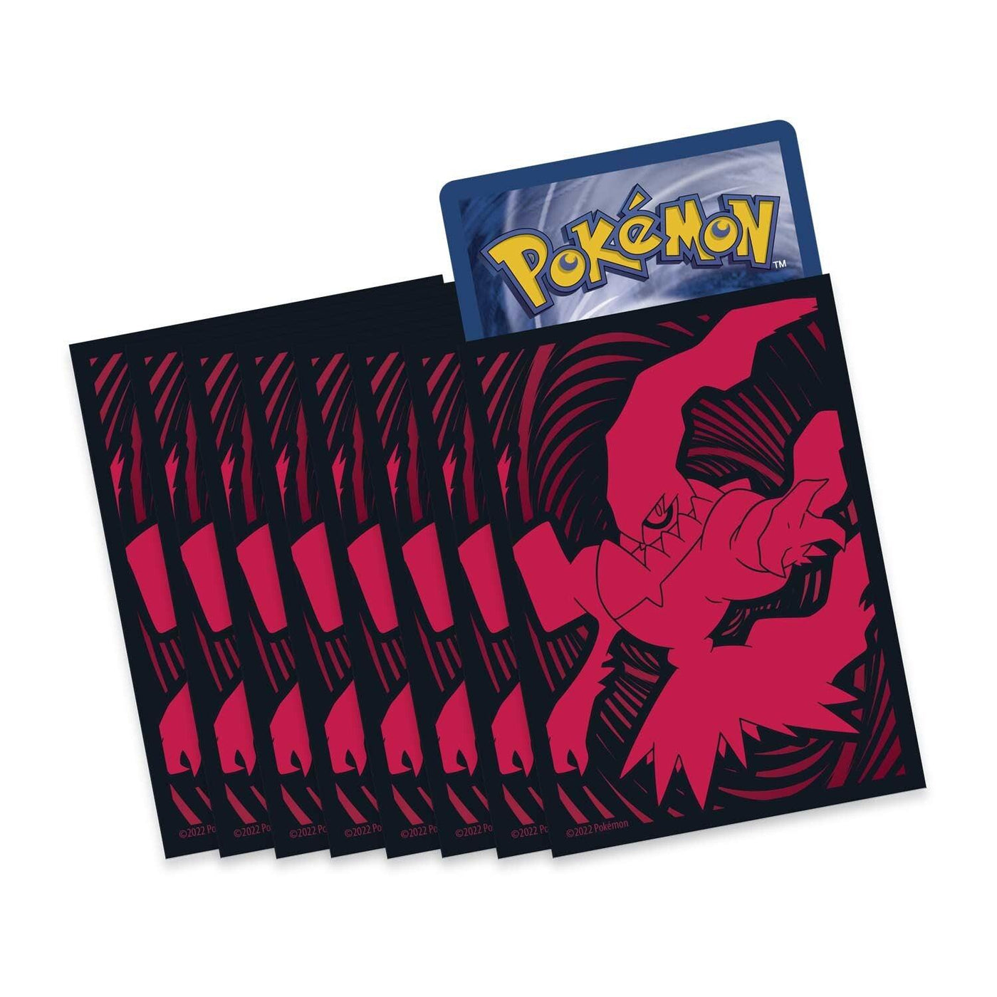 Lockett Labs Pokemon: Astral Radiance Darkrai Sleeves (65ct) featuring a dark design with Darkrai artwork and a Pokemon card.