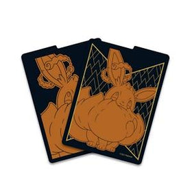 Lockett Labs Pokemon Shining Fates Eevee Gigantamax Divider featuring Eevee illustration on a black background.