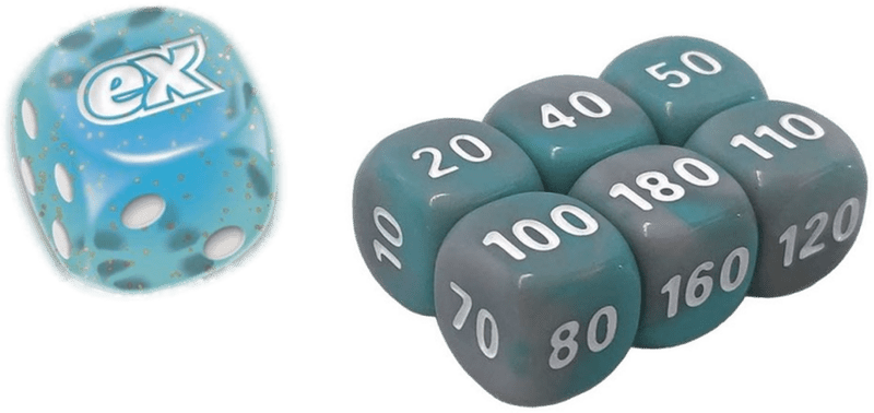 Temporal Forces Dice set of 6 Plus Bonus Die - Walking Wake - Lockett Labs UK