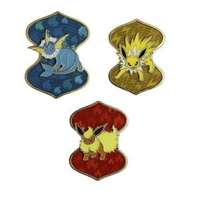 Vaporeon, Flareon & Jolteon Pin Badge Set