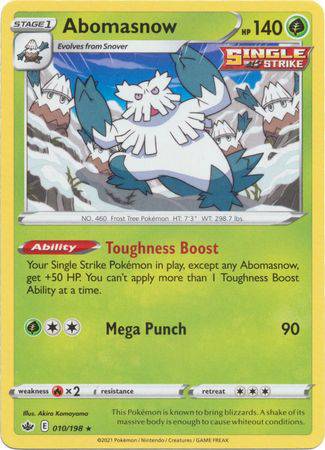 Abomasnow : CHILLING REIGN - 010/198 - Lockett Labs UK