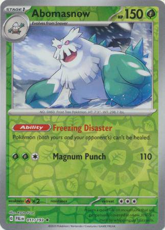 Abomasnow : PALDEA EVOLVED (Reverse holo) - 011/193