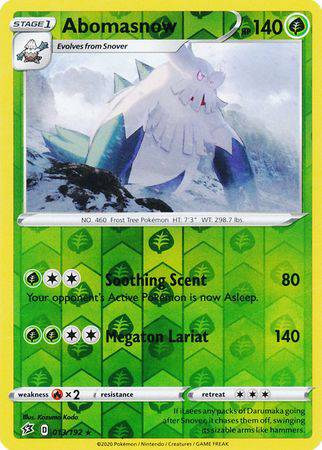 Abomasnow : REBEL CLASH (Reverse holo) - 013/192