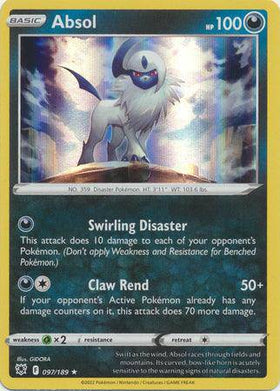 Absol : ASTRAL RADIANCE (Holo) - 097/189 - Lockett Labs UK