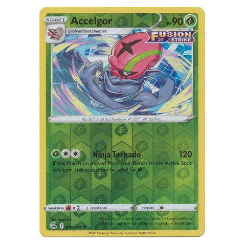 Accelgor : FUSION STRIKE (Reverse holo) - 014/264