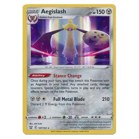 Aegislash : BATTLE STYLES (Holo) - 107/163