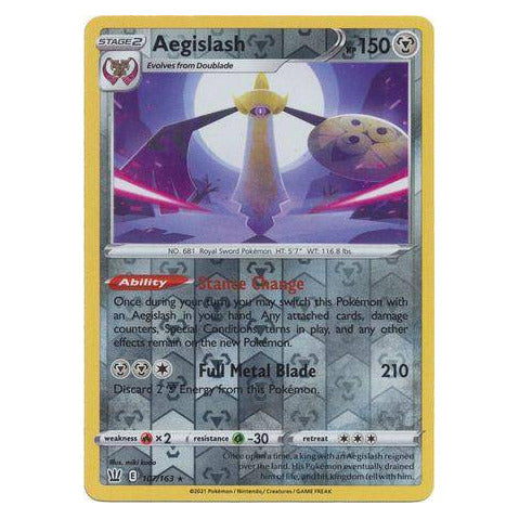 Aegislash: BATTLE STYLES (Reverse holo)  - 107/163