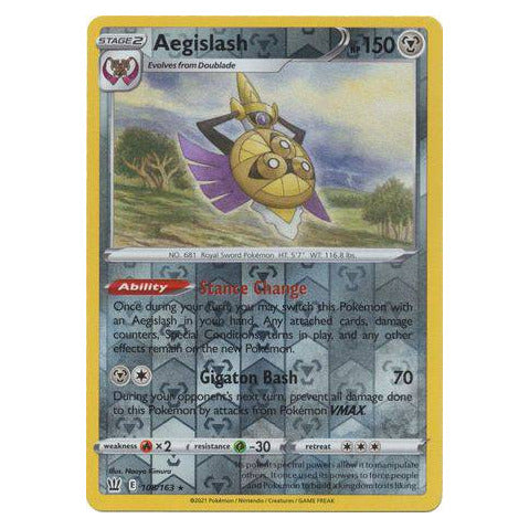 Aegislash : BATTLE STYLES (Reverse holo) - 108/163