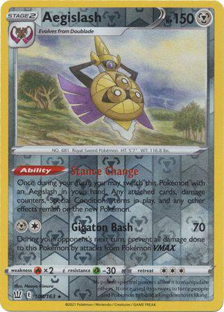 Aegislash : BATTLE STYLES (Reverse holo) - 108/163