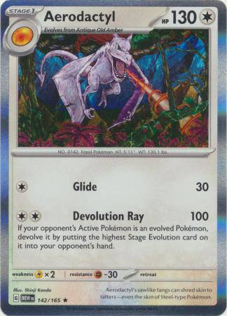 Aerodactyl : 151 (Holo) - 142/165 - Lockett Labs UK