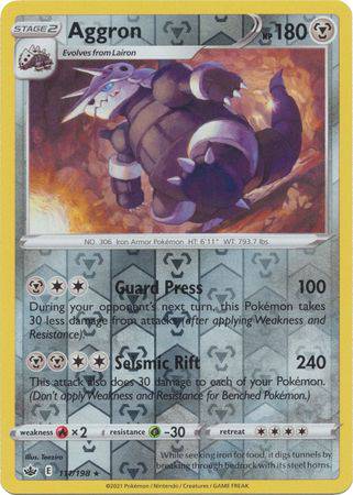 Aggron : CHILLING REIGN (Reverse holo) - 111/198