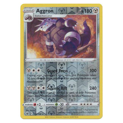 Aggron : CHILLING REIGN (Reverse holo) - 111/198