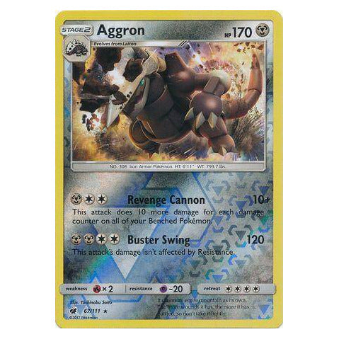 Aggron : CRIMSON INVASION (Reverse holo) - 67/111
