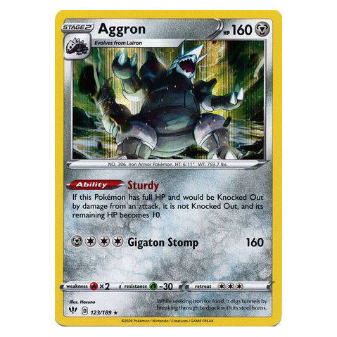 Aggron : DARKNESS ABLAZE (Holo) - 123/189