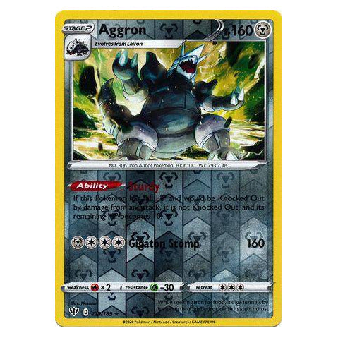 Aggron : DARKNESS ABLAZE (Reverse holo) - 123/189