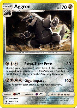 Aggron : UNBROKEN BONDS - 125/214 - Lockett Labs UK