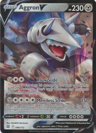 Aggron V : BRILLIANT STARS - 096/172 - Lockett Labs UK