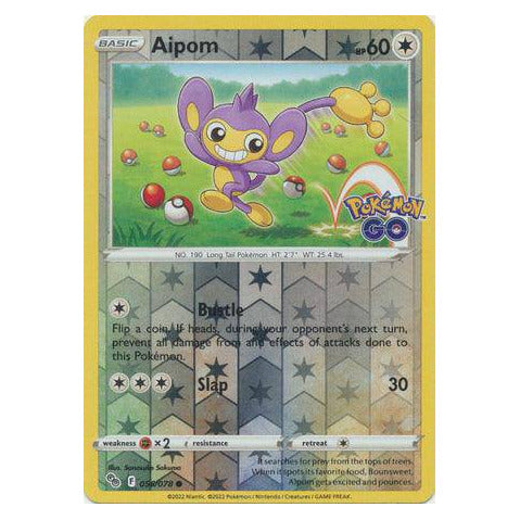 Aipom : POKEMON GO! (Reverse holo) - 056/078